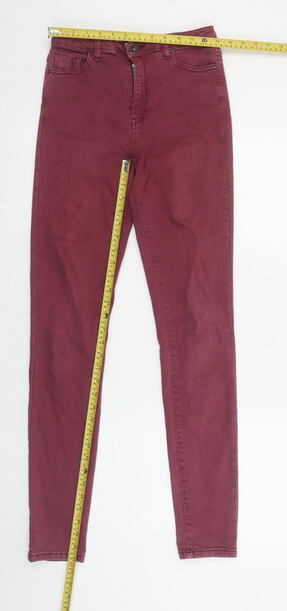 Womens UK Size 12 Toxik3 Slim Fit Skinny Red Jeans