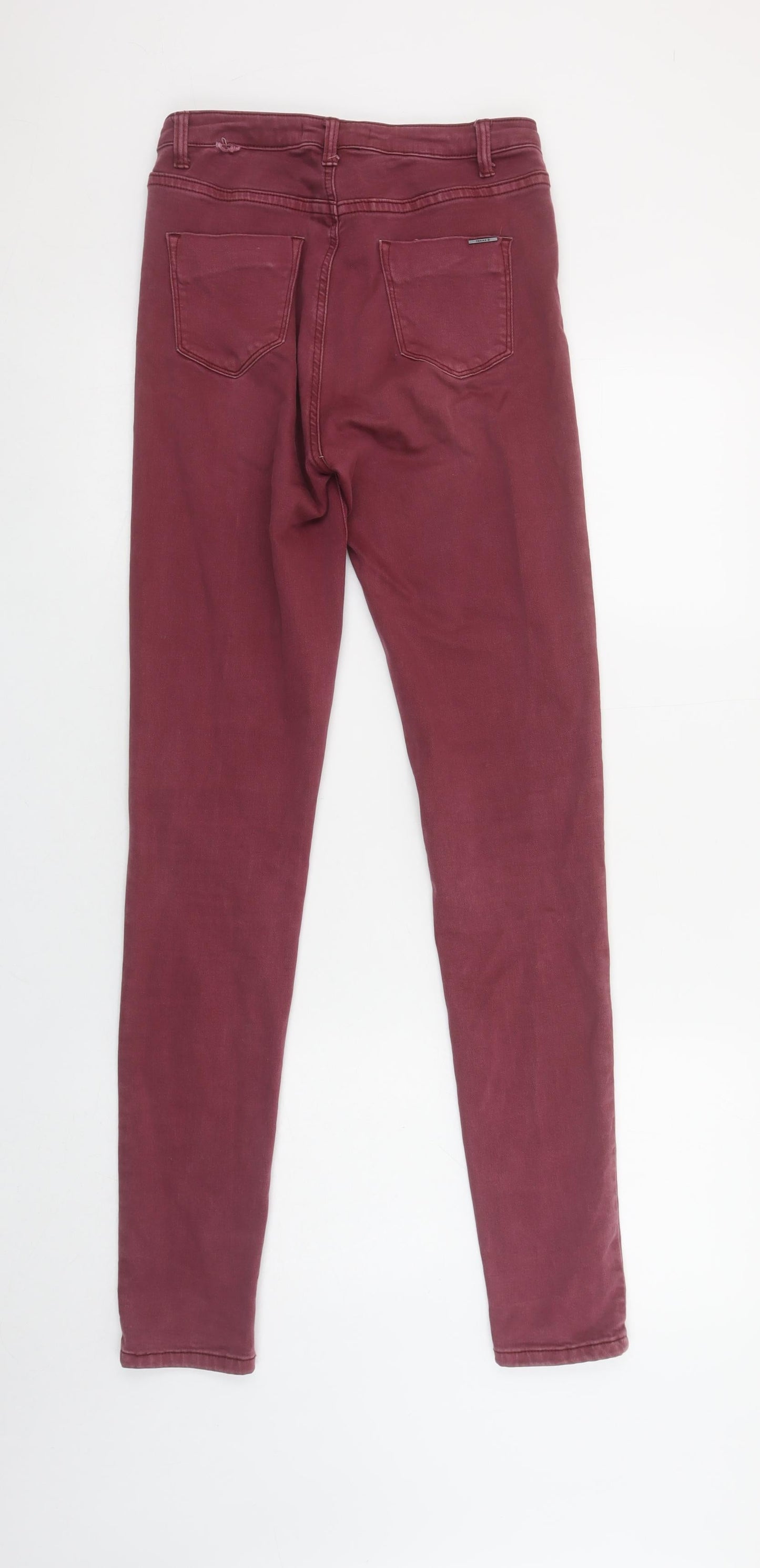 Womens UK Size 12 Toxik3 Slim Fit Skinny Red Jeans