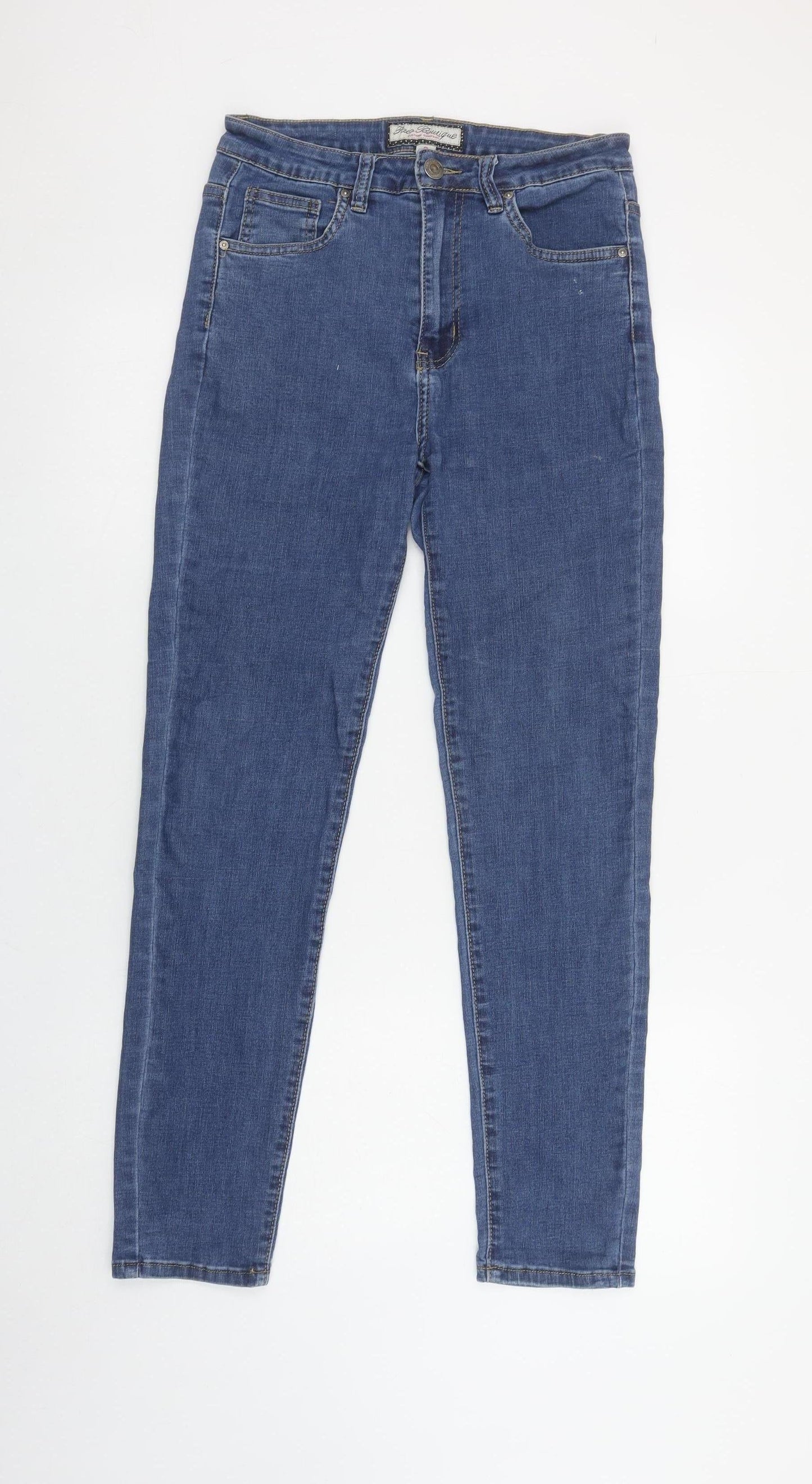 Womens UK Size 8 Paco Boutique Slim Fit Skinny Blue Jeans