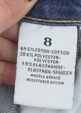 Womens UK Size 8 Paco Boutique Slim Fit Skinny Blue Jeans