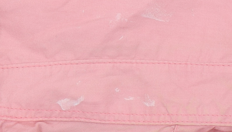 French Connection Womens Pink Collared Blouse Size S Casual Cotton Top