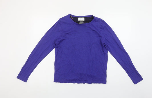 Womens UK Size 12 Savida Blue Cardigan Jumper