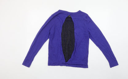 Womens UK Size 12 Savida Blue Cardigan Jumper