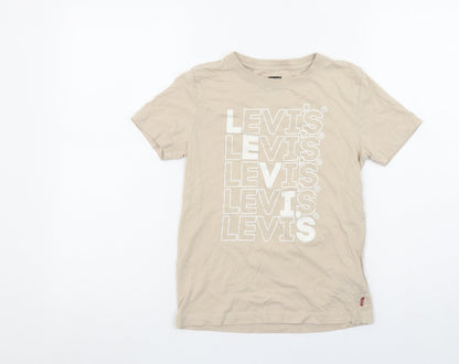 Boys UK Size 10 Years Levi's Beige Basic T-Shirt