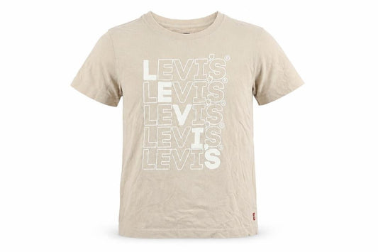 Boys UK Size 10 Years Levi's Beige Basic T-Shirt