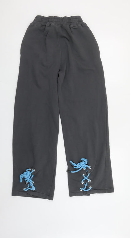 Womens UK Size XS Dripmade Relaxed Fit Sweatpants Grey Trousers