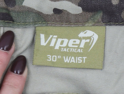 Viper Tactical Men's Camouflage Cargo Trousers 30 in Waist Polycotton
