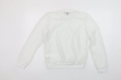 Womens UK Size 12 Belleza White Jersey T-Shirt