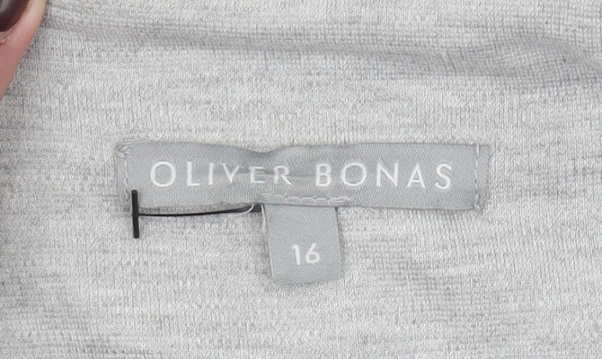 Womens UK Size 16 Oliver Bonas Regular Grey Blazer