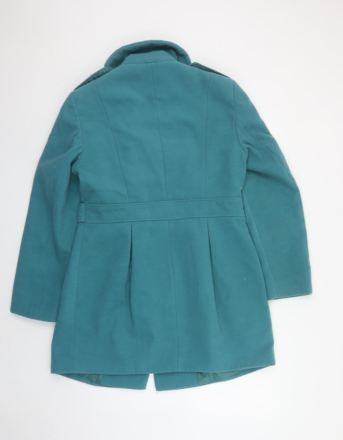 Womens UK Size 14 NEXT Green Pea Coat