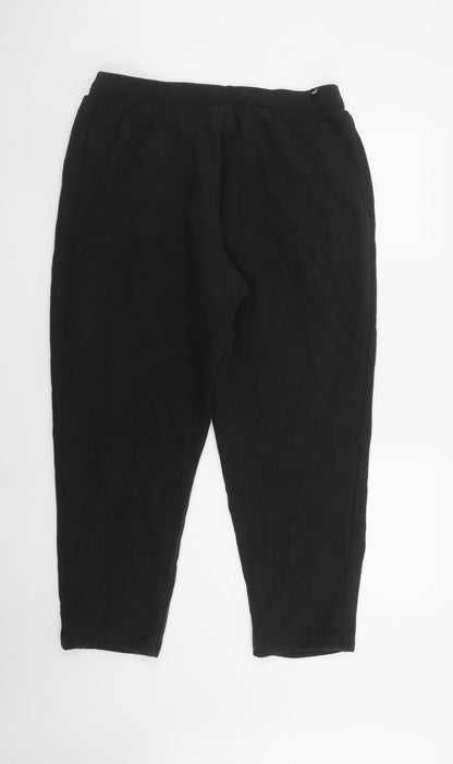 Puma Women’s Black XL Fleece Sweatpants with Logo