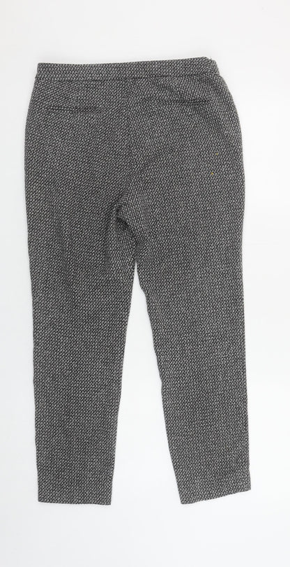 Tu Women Grey Slim Fit Stretch Work Trousers Size 10