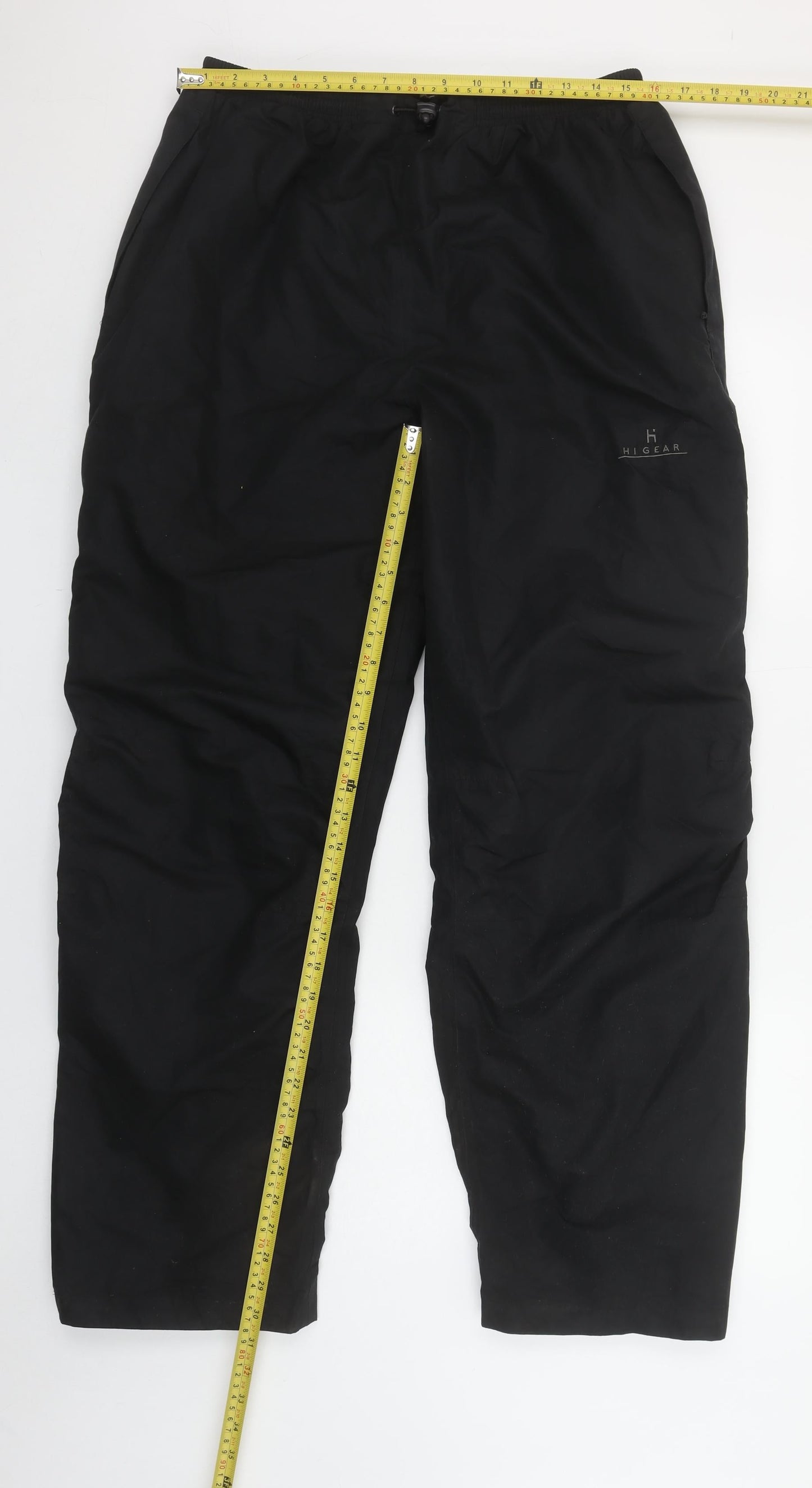 Hi Gear Men's Black XL Rain Trousers Waterproof Elastic Waist