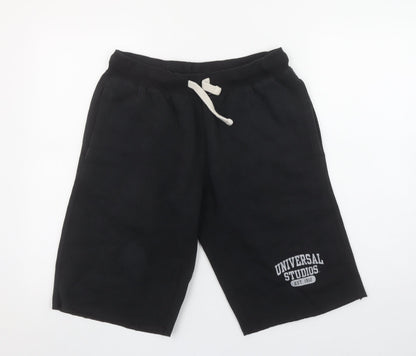 Universal Studios Men's Black Sweat Shorts Size S Casual Drawstring