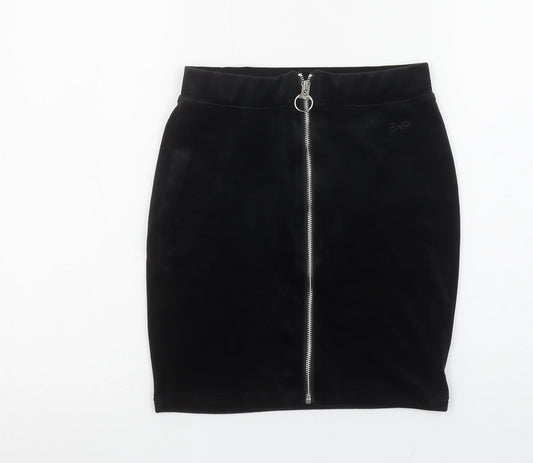 Womens UK Size XS Project X Paris Straight & Pencil Velvet Skirt