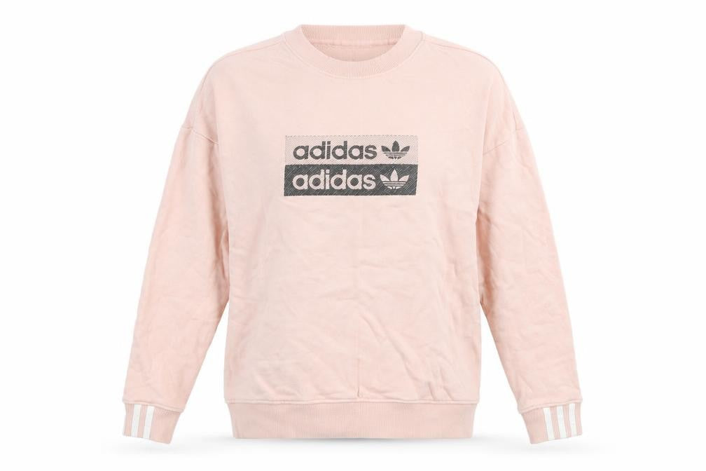 Womens UK Size 14 adidas Pink Pullover Sweatshirt