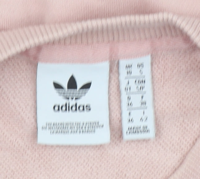 Womens UK Size 14 adidas Pink Pullover Sweatshirt