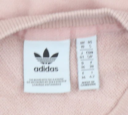 Womens UK Size 14 adidas Pink Pullover Sweatshirt