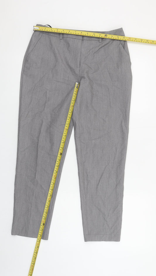 Womens UK Size 8 Dorothy Perkins Slim Fit Business Formal Workwear Grey Trousers