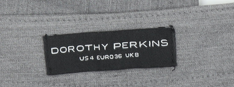 Womens UK Size 8 Dorothy Perkins Slim Fit Business Formal Workwear Grey Trousers