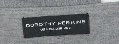 Womens UK Size 8 Dorothy Perkins Slim Fit Business Formal Workwear Grey Trousers