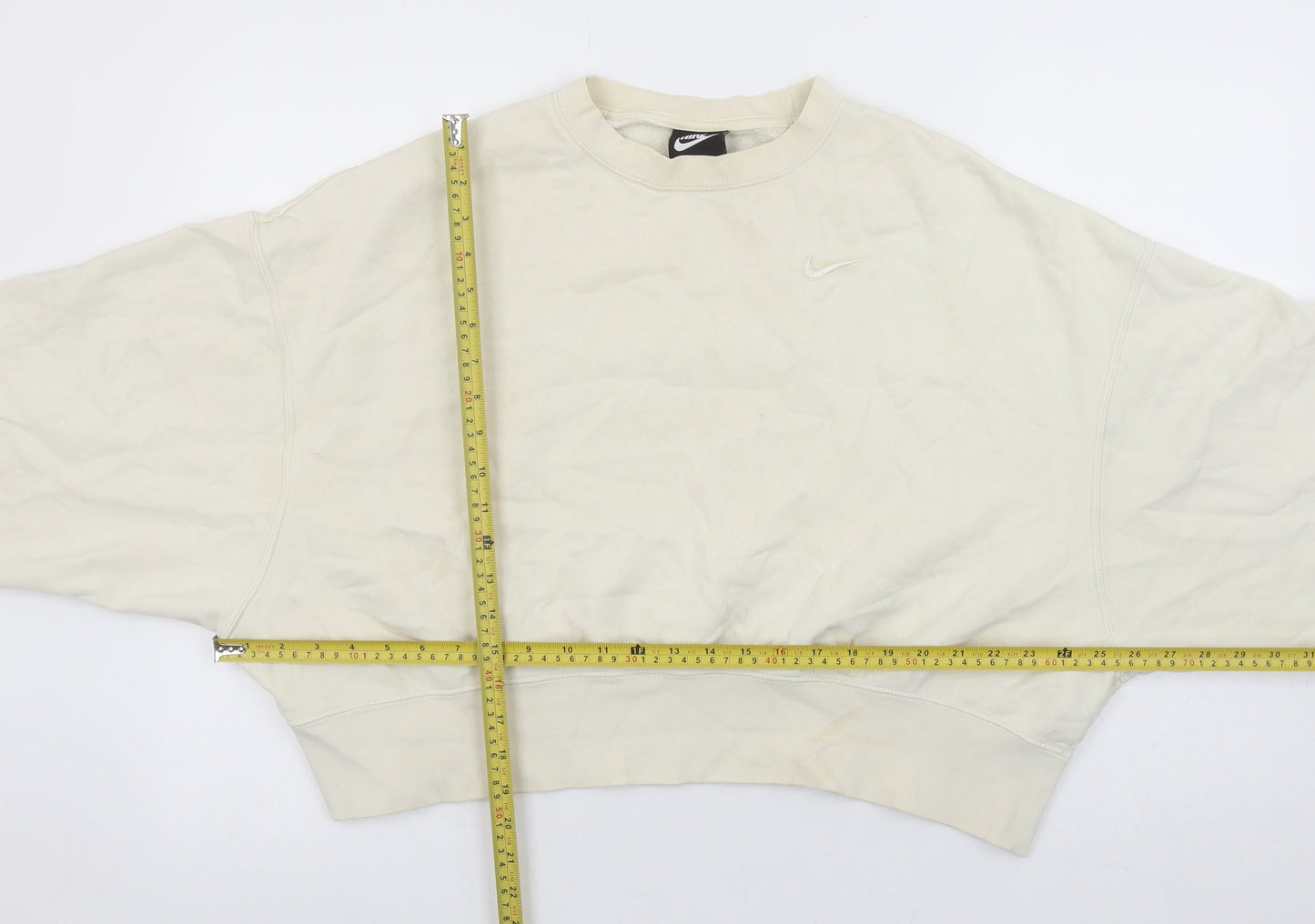 Womens UK Size S Nike Beige Pullover Sweatshirt