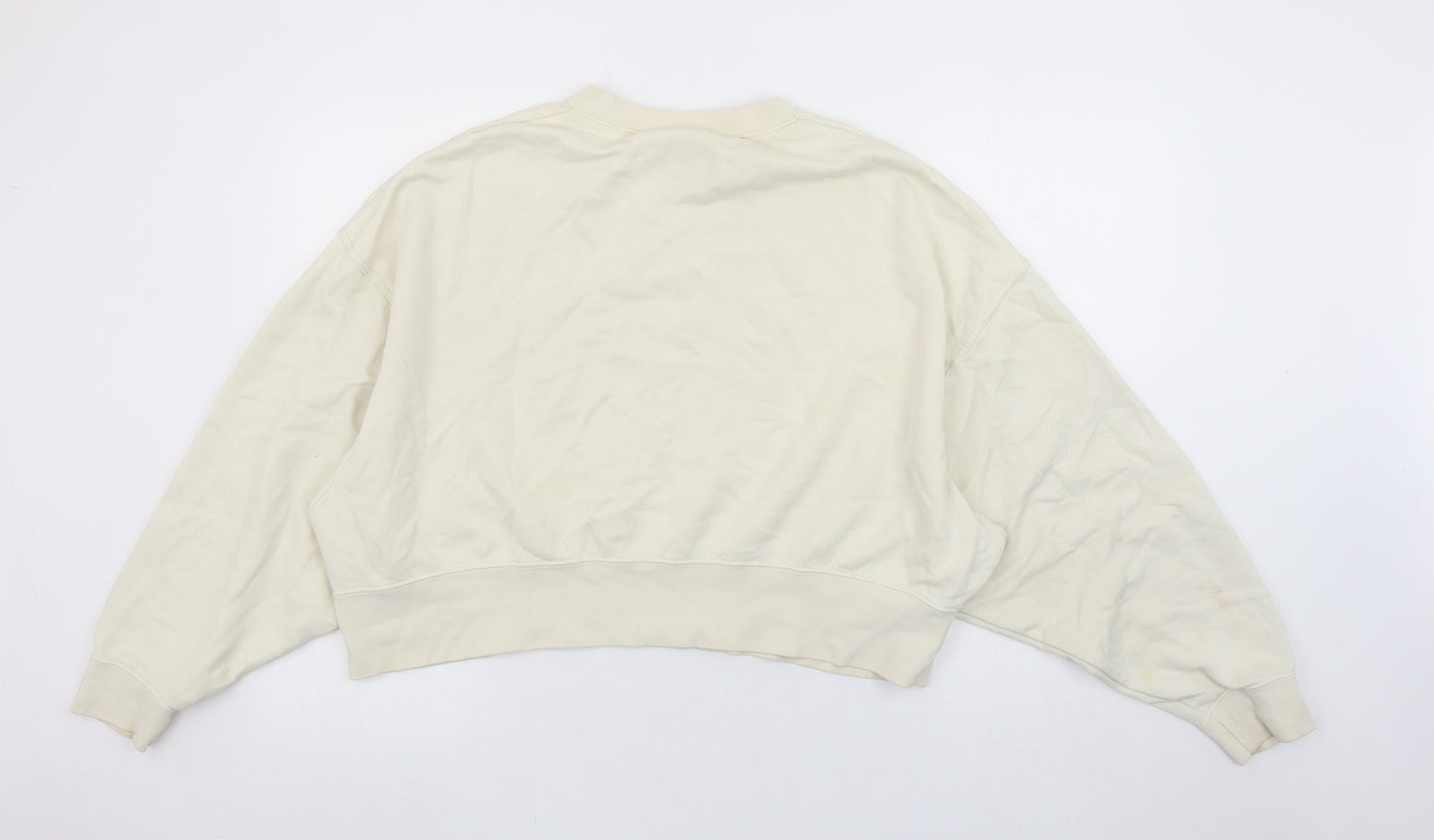 Womens UK Size S Nike Beige Pullover Sweatshirt
