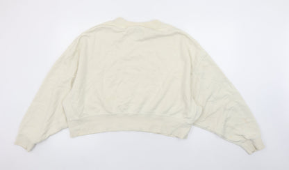 Womens UK Size S Nike Beige Pullover Sweatshirt