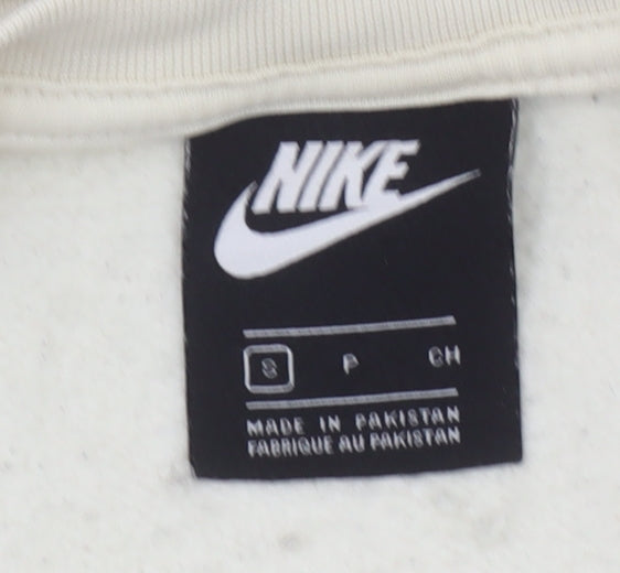 Womens UK Size S Nike Beige Pullover Sweatshirt