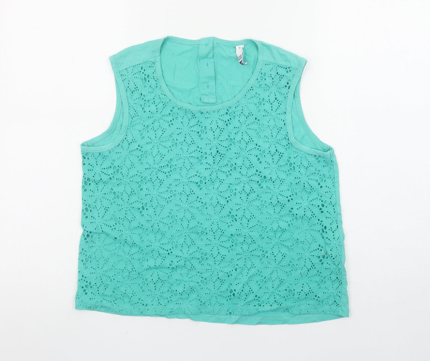 Womens UK Size 12 By Henry Holland Green Camisole Blouse