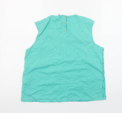 Womens UK Size 12 By Henry Holland Green Camisole Blouse