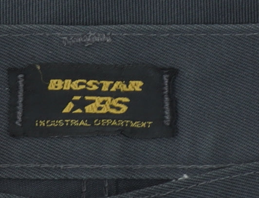 Big Star Men's Black Chino Trousers Size 28 x 32 Regular Fit
