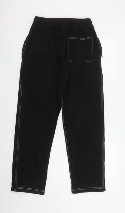 Womens UK Size M BH Regular Fit Jogger Black Trousers