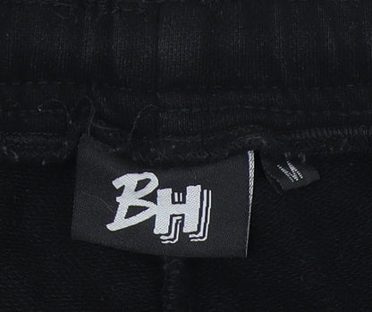Womens UK Size M BH Regular Fit Jogger Black Trousers
