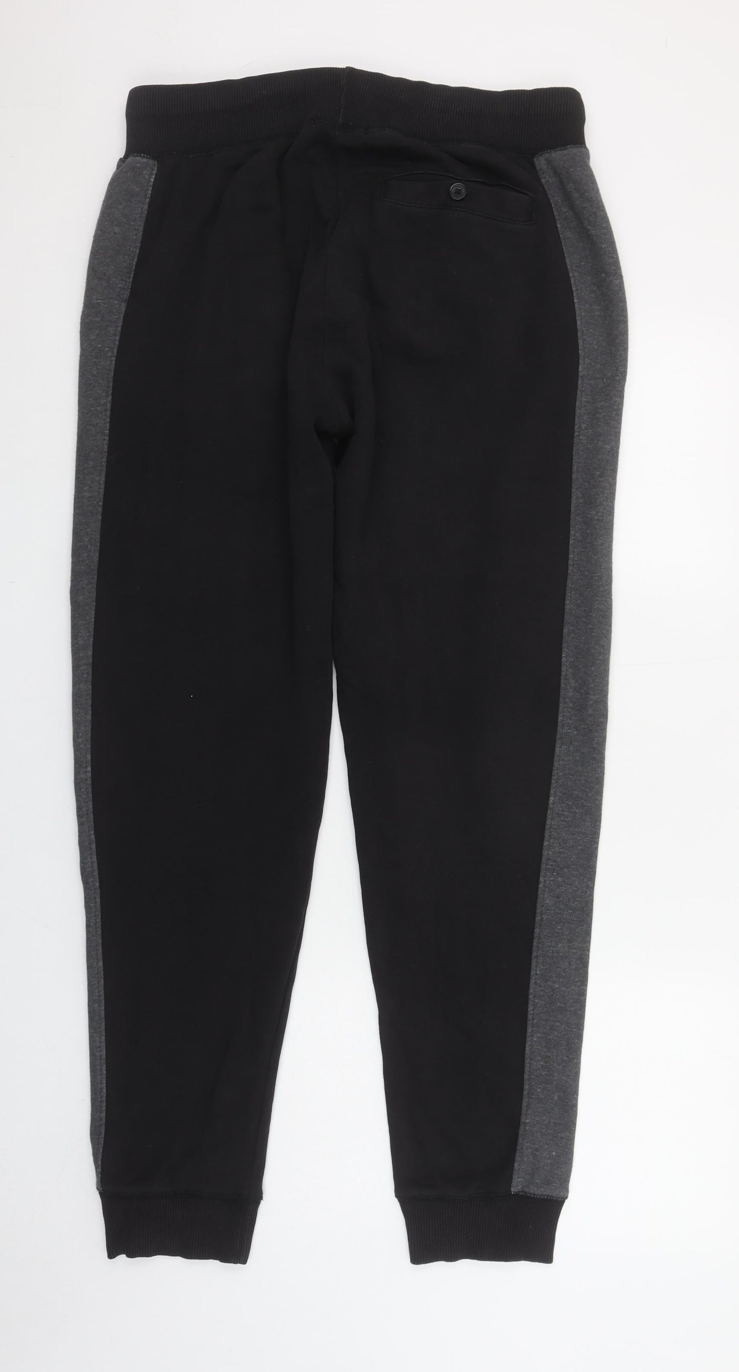 French Connection Men's Black Jogger Trousers Size L Cotton Blend