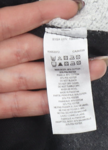 French Connection Men's Black Jogger Trousers Size L Cotton Blend