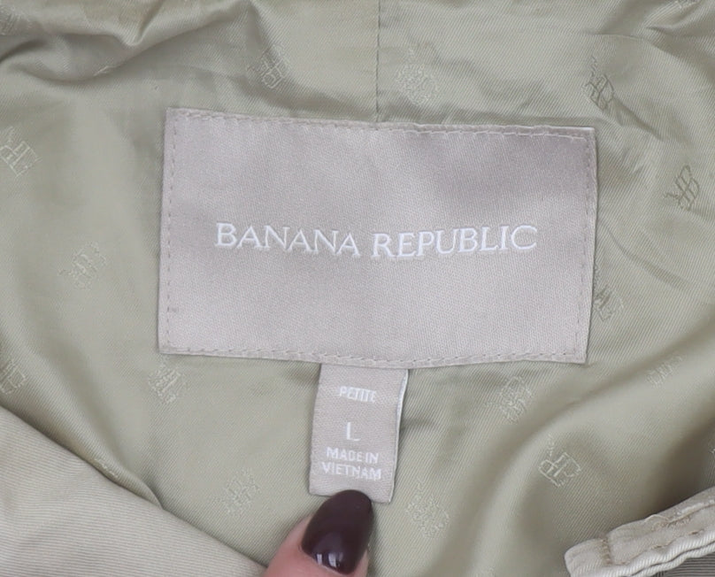 Banana Republic Women’s Beige Petite L Trench Coat