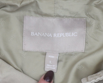 Banana Republic Women’s Beige Petite L Trench Coat