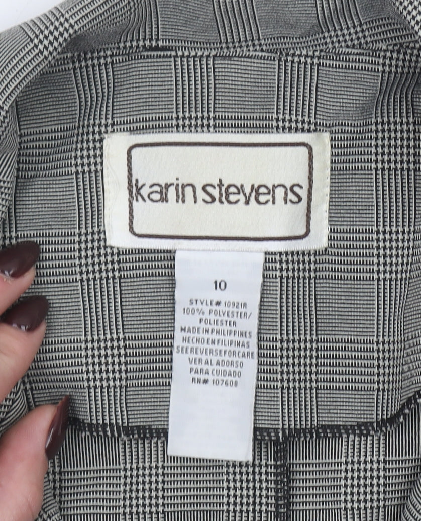 Womens UK Size 10 Karin Stevens Regular Grey Suit Jacket