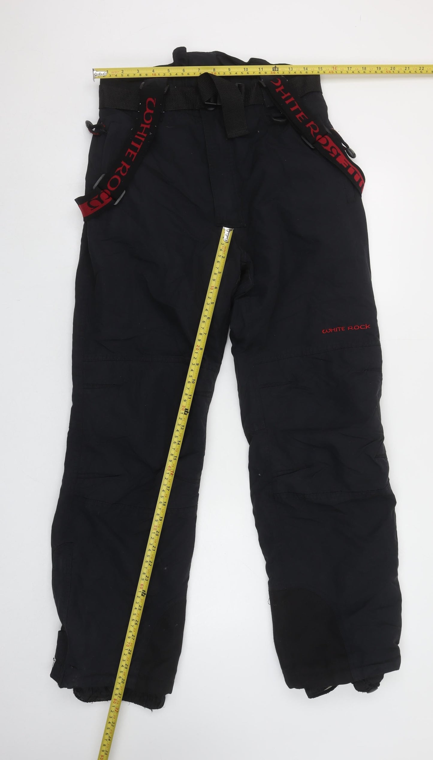 White Rock Mens Black Waterproof Snow Pants M Windproof Trousers