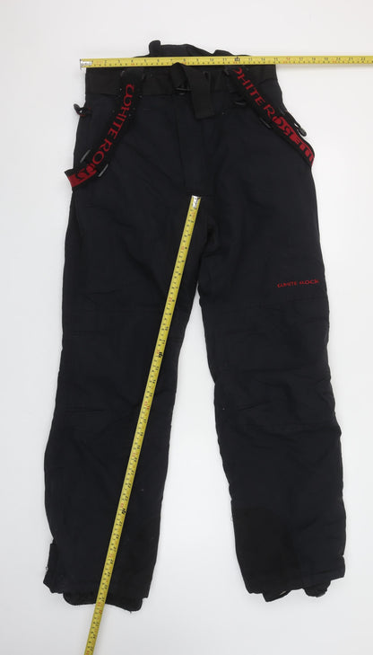White Rock Mens Black Waterproof Snow Pants M Windproof Trousers