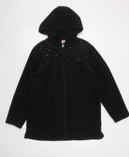 Womens UK Size S Quacker Factory Black Basic Jacket