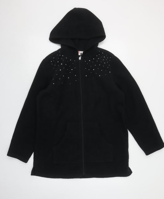 Womens UK Size S Quacker Factory Black Basic Jacket