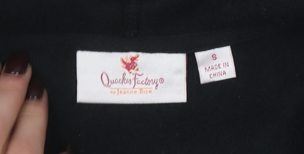 Womens UK Size S Quacker Factory Black Basic Jacket