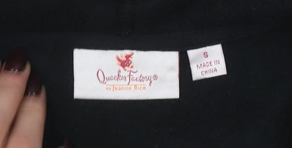 Womens UK Size S Quacker Factory Black Basic Jacket