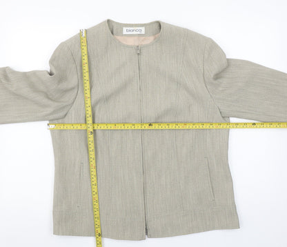 Womens UK Size 14 Bianca Regular Beige Suit Jacket