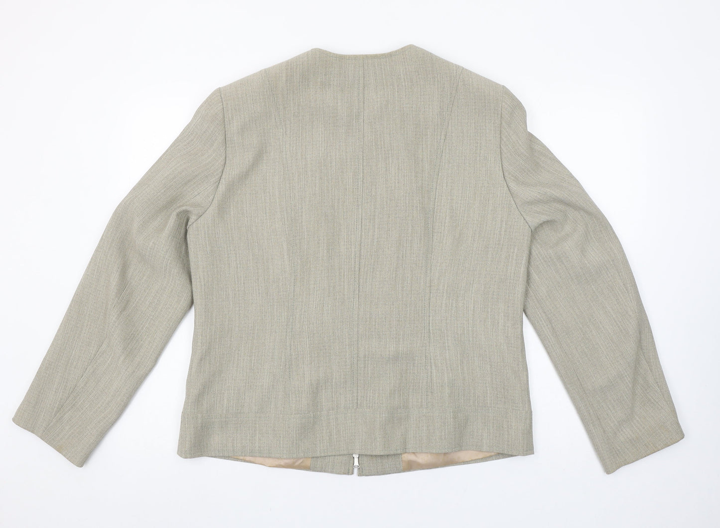Womens UK Size 14 Bianca Regular Beige Suit Jacket