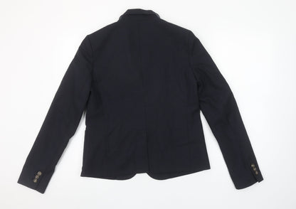 GAP Women’s Navy Modern Blazer UK 10 Classic Tailored Fit