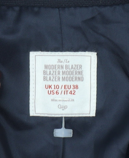 GAP Women’s Navy Modern Blazer UK 10 Classic Tailored Fit