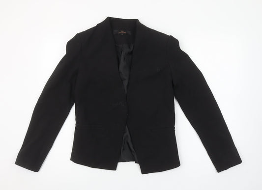 Next Women's Black Size 10 Tailoring Slim Fit Blazer Jacket